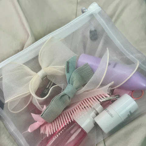 정리하기 딱 좋은 메쉬 지퍼 파우치 (KC 인증 완료)